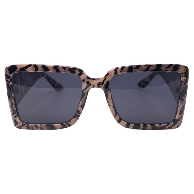 KITTY CAT Square BOHO SunglassesTan Tiger-Giant Vintage Eyewear