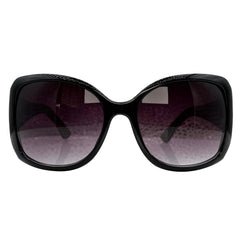 Oversized OXFORD sunglasses with a glossy black frame and dark gradient lenses, shown against a plain white background.