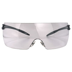 FREAK B*TCH Oversized Rimless Shield SunglassesFlash-Giant Vintage Eyewear