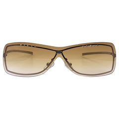 CARAMEL FRAPPE Y2K Rimless SunglassesAmber-Giant Vintage Eyewear