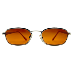 LEFT LANE Square 90s Sunglasses | Blueblockers | Day DrivingSIlver-Giant Vintage Eyewear