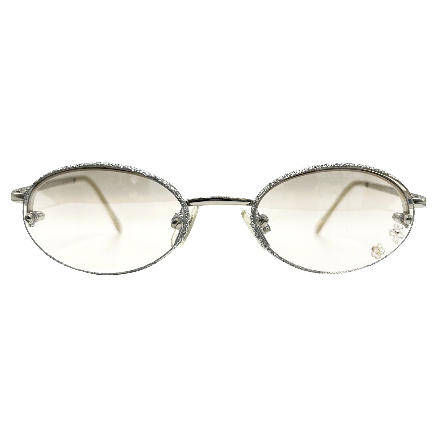 LOOPS Micro Round Sparkly Rim Sunglasses