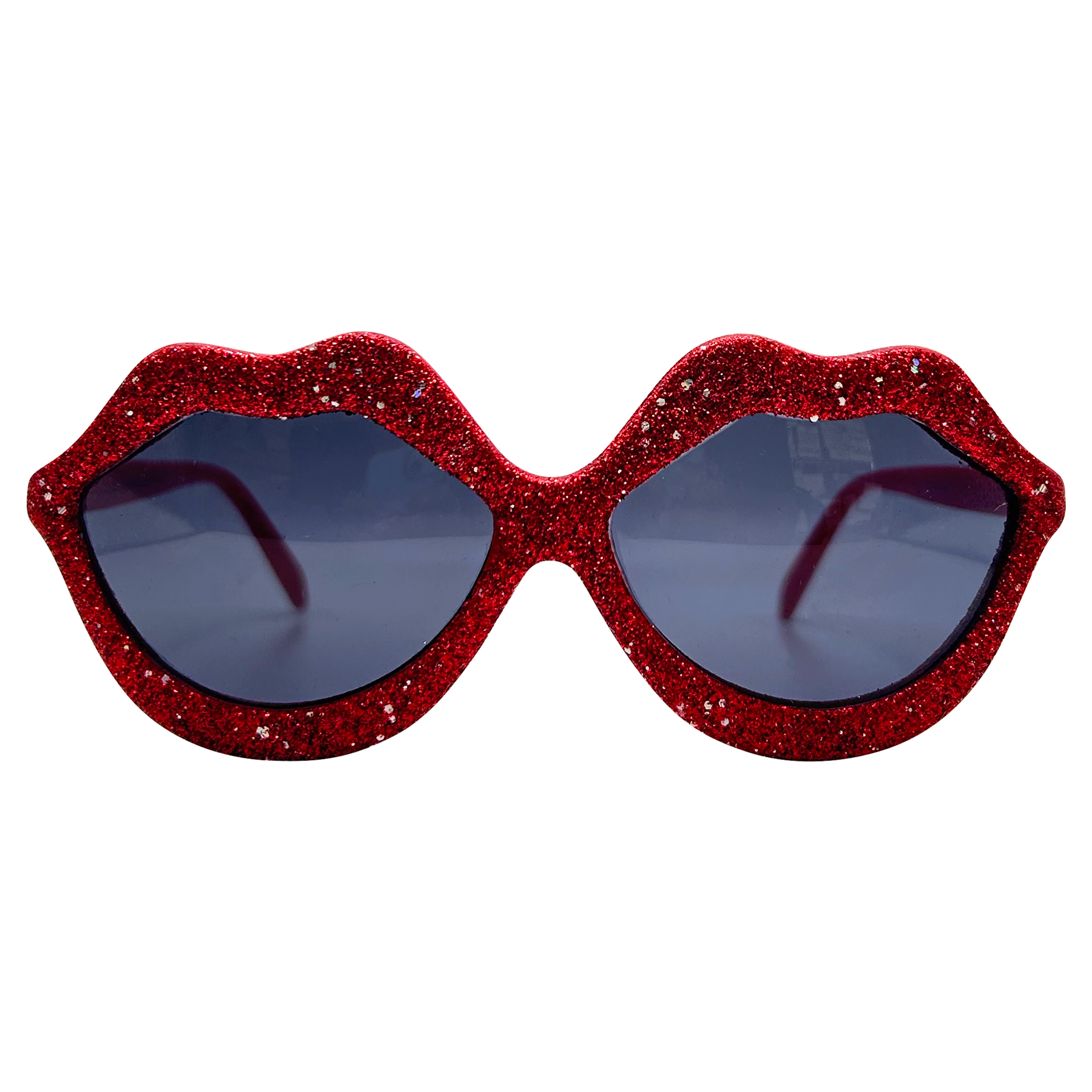LOVE INTEREST Sparkly Lip-Shaped Sunglasses
