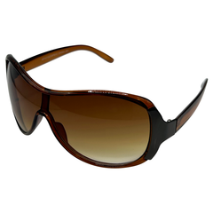 LOVES IT Y2K Shield SunglassesBrown Jelly/Amber-Giant Vintage Eyewear