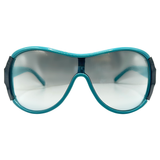 LOVES IT Y2K Shield SunglassesBlue/Flash-Giant Vintage Eyewear