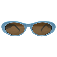 LUCY Oval SunglassesBlue-Giant Vintage Eyewear