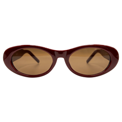 LUCY Oval SunglassesBrown-Giant Vintage Eyewear