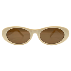 LUCY Oval SunglassesBone-Giant Vintage Eyewear