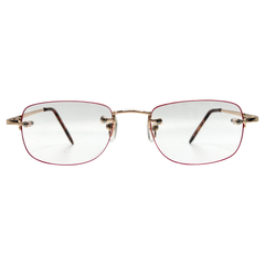 red clear glasses