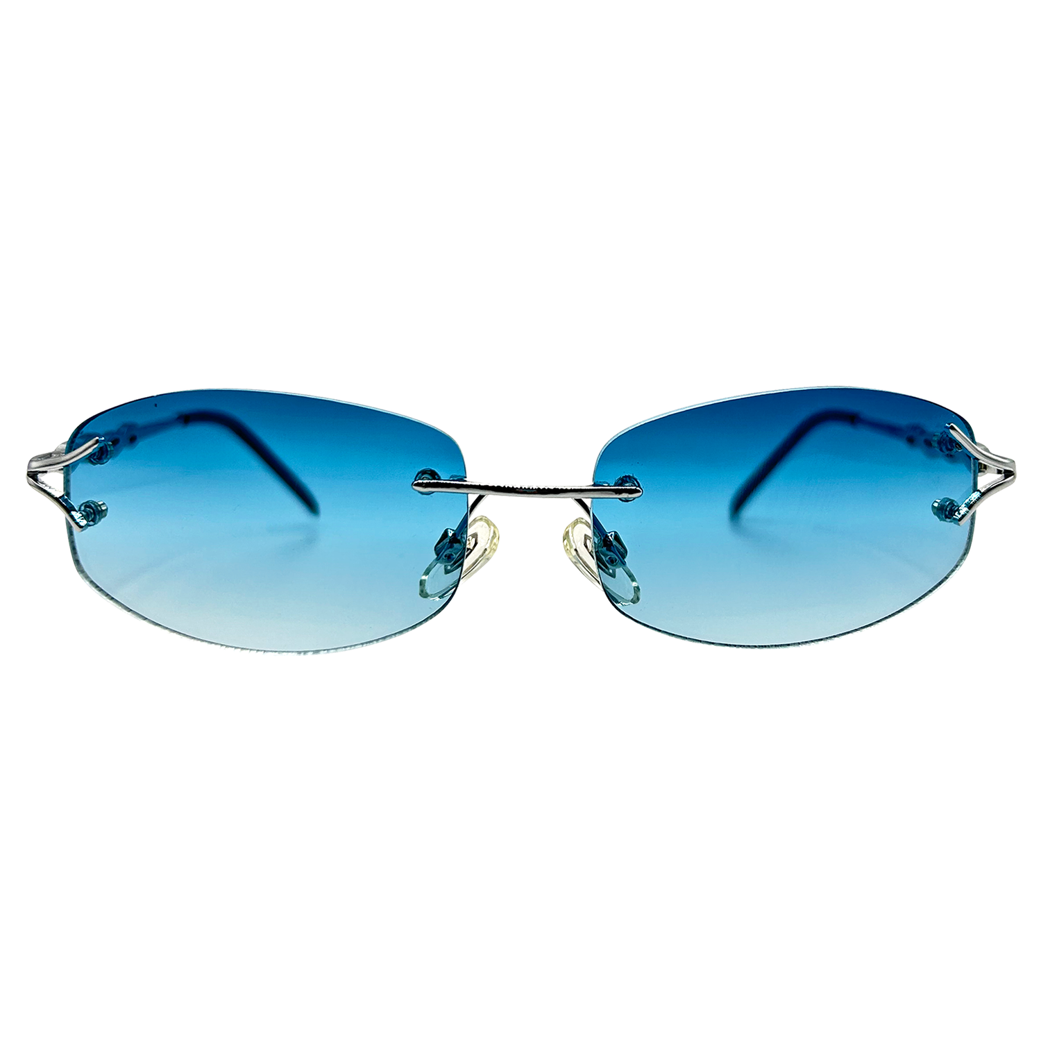 MAJESTIC Rimless Y2K Sunglasses-Giant Vintage Eyewear