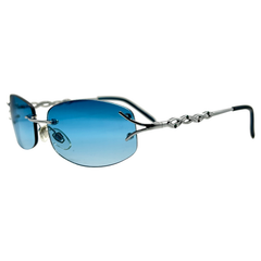 MAJESTIC Rimless Y2K SunglassesAqua-Giant Vintage Eyewear