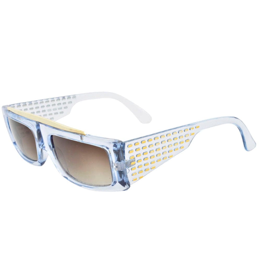 MARTINO Crystal Blue 90s Hip-Hop Sunglasses