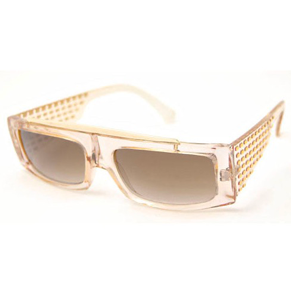 MARTINO Crystal Tan 90s Hip-Hop Sunglasses