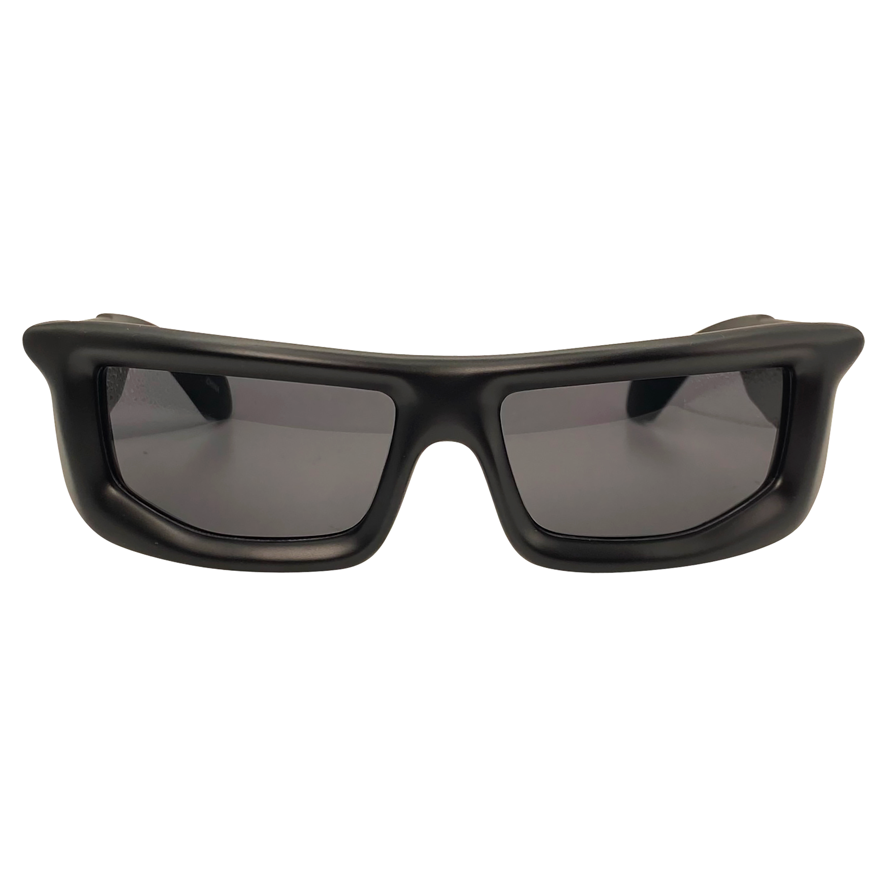 giant sunglasses with unique matte black square style frame