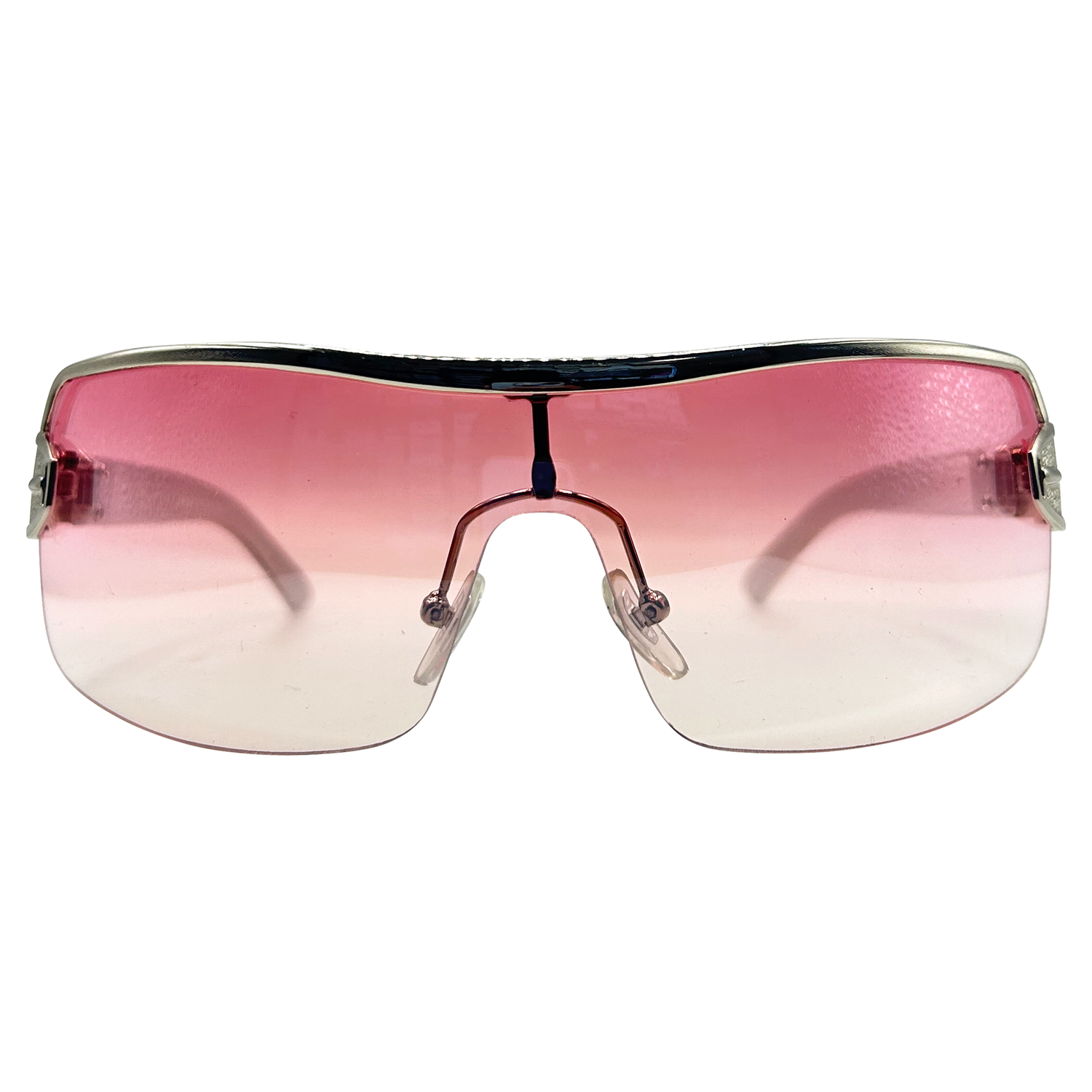 MOMMY Pink Shield Sunglasses-Giant Vintage Eyewear