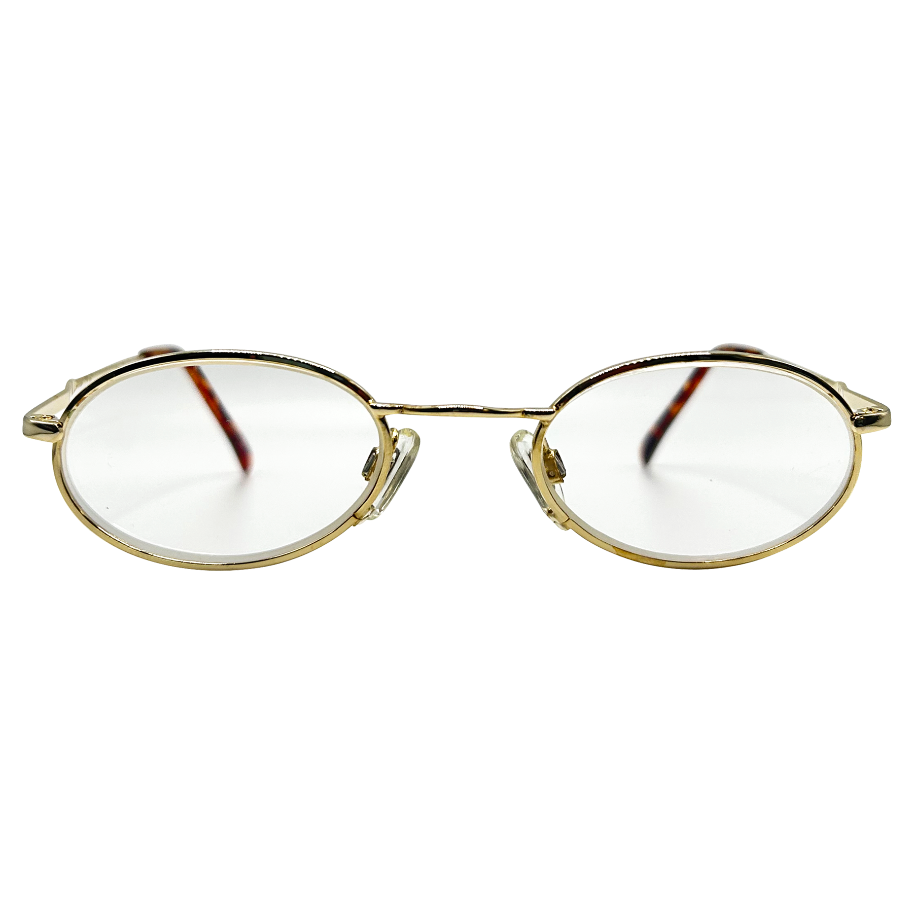 Vintage oval gold frame top glasses