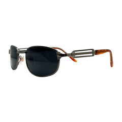 Kids ⭐️ MOTO Square 90s SunglassesGunmetal-Giant Vintage Eyewear