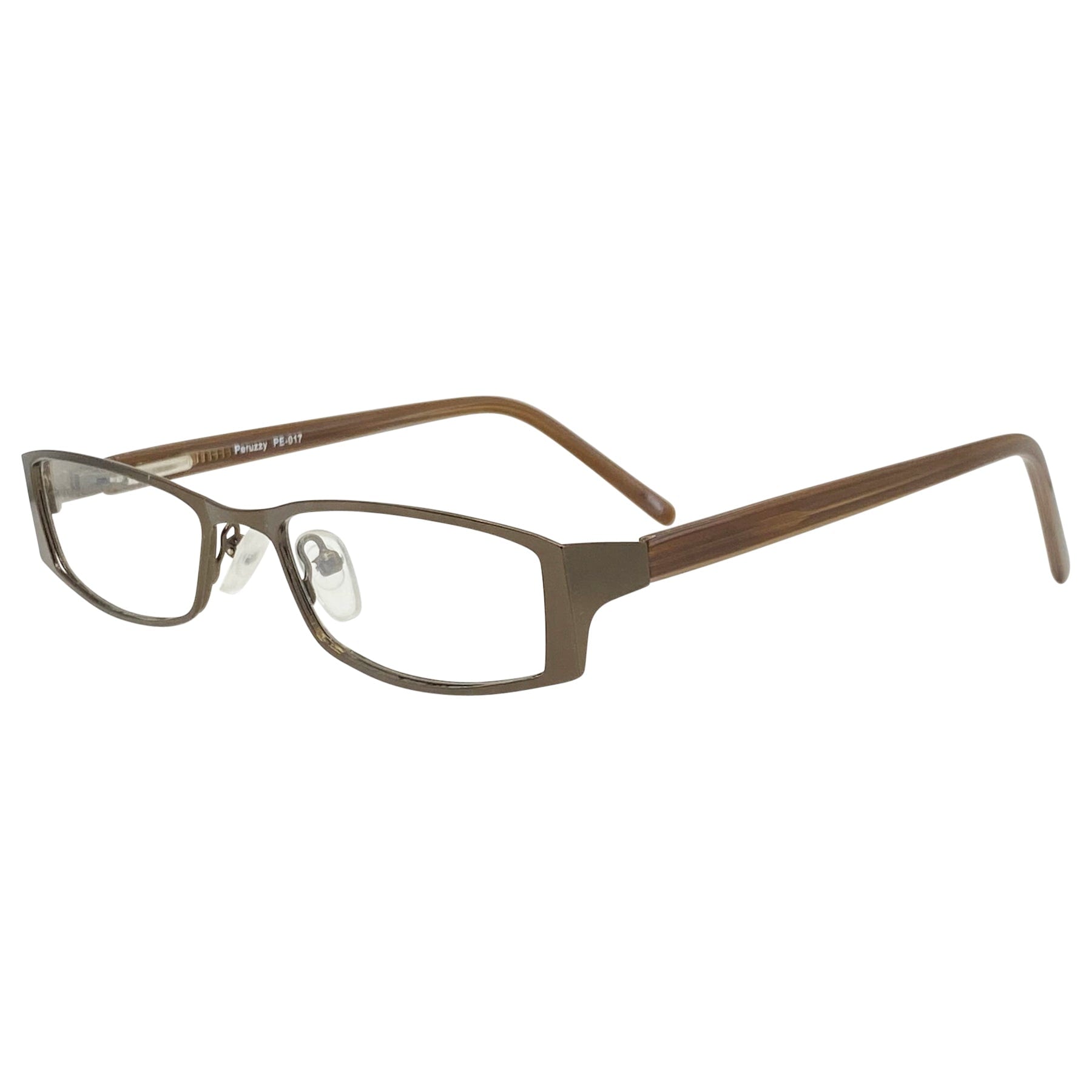 copper metal retro glasses frames with a 90s style 