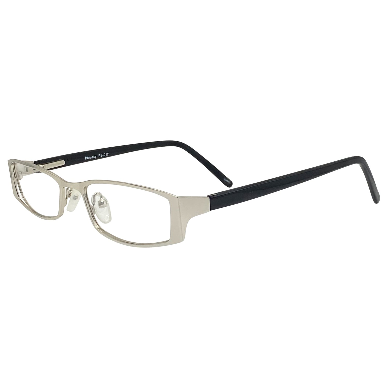 NEW YEAR NEW ME Clear Rectangular 90s GlassesSilver-Giant Vintage Eyewear