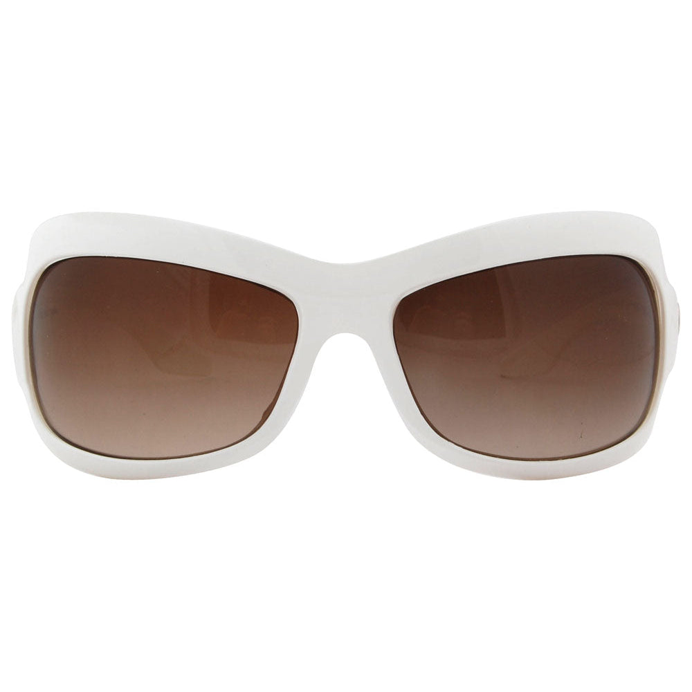 NO-NO White Amber Indie Sunglasses-Giant Vintage Eyewear