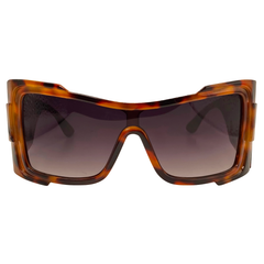 tortoise shell sunglasses with smoke lens called OMIKA