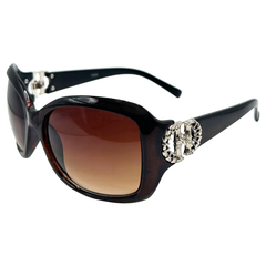 PAPARAZZI Square Y2K SunglassesBrown Jelly/Amber-Giant Vintage Eyewear