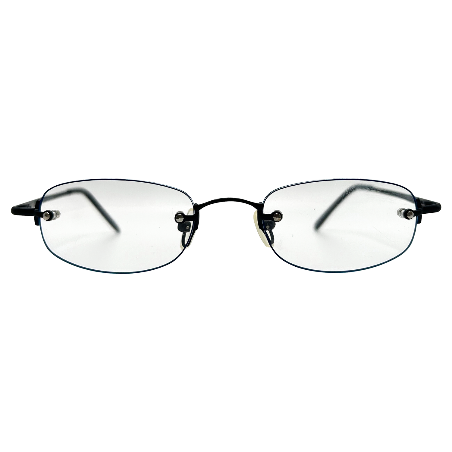 PASTOR Small Clear Rectangular 90s Glasses-Giant Vintage Eyewear