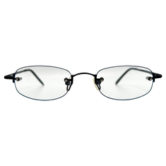 PASTOR Small Clear Rectangular 90s Glasses-Giant Vintage Eyewear