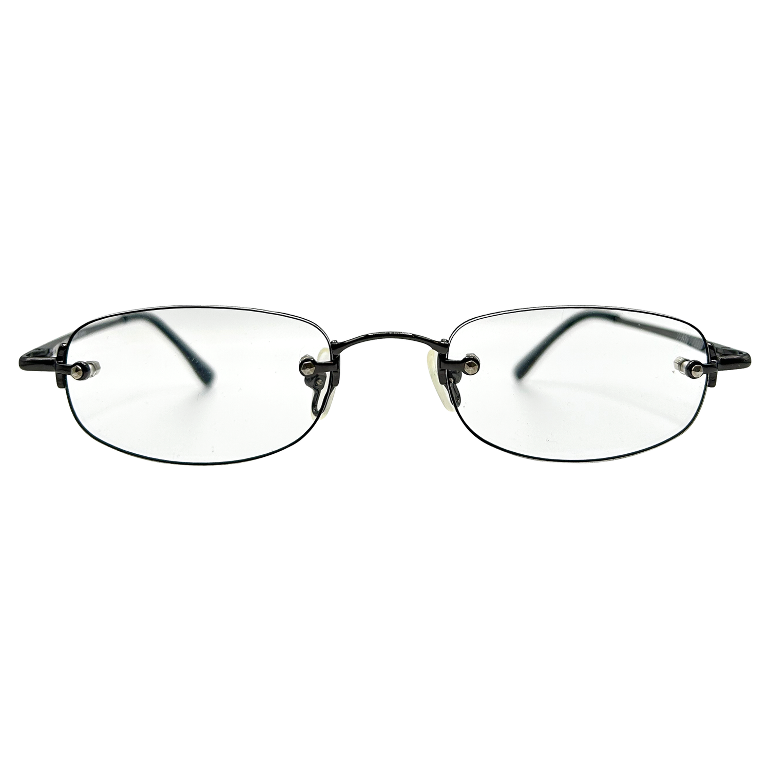 PASTOR Small Clear Rectangular 90s Glasses-Giant Vintage Eyewear