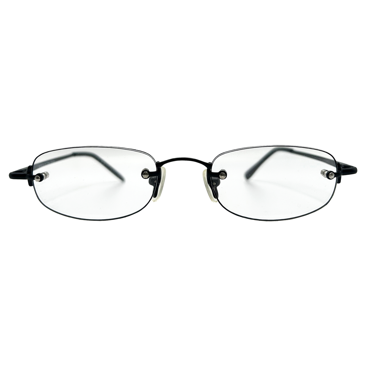 PASTOR Small Clear Rectangular 90s Glasses-Giant Vintage Eyewear