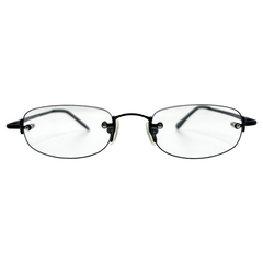 PASTOR Small Clear Rectangular 90s Glasses-Giant Vintage Eyewear