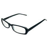 PEP TALK Clear Bayonetta-Style 90s GlassesBlack Teal-Giant Vintage Eyewear