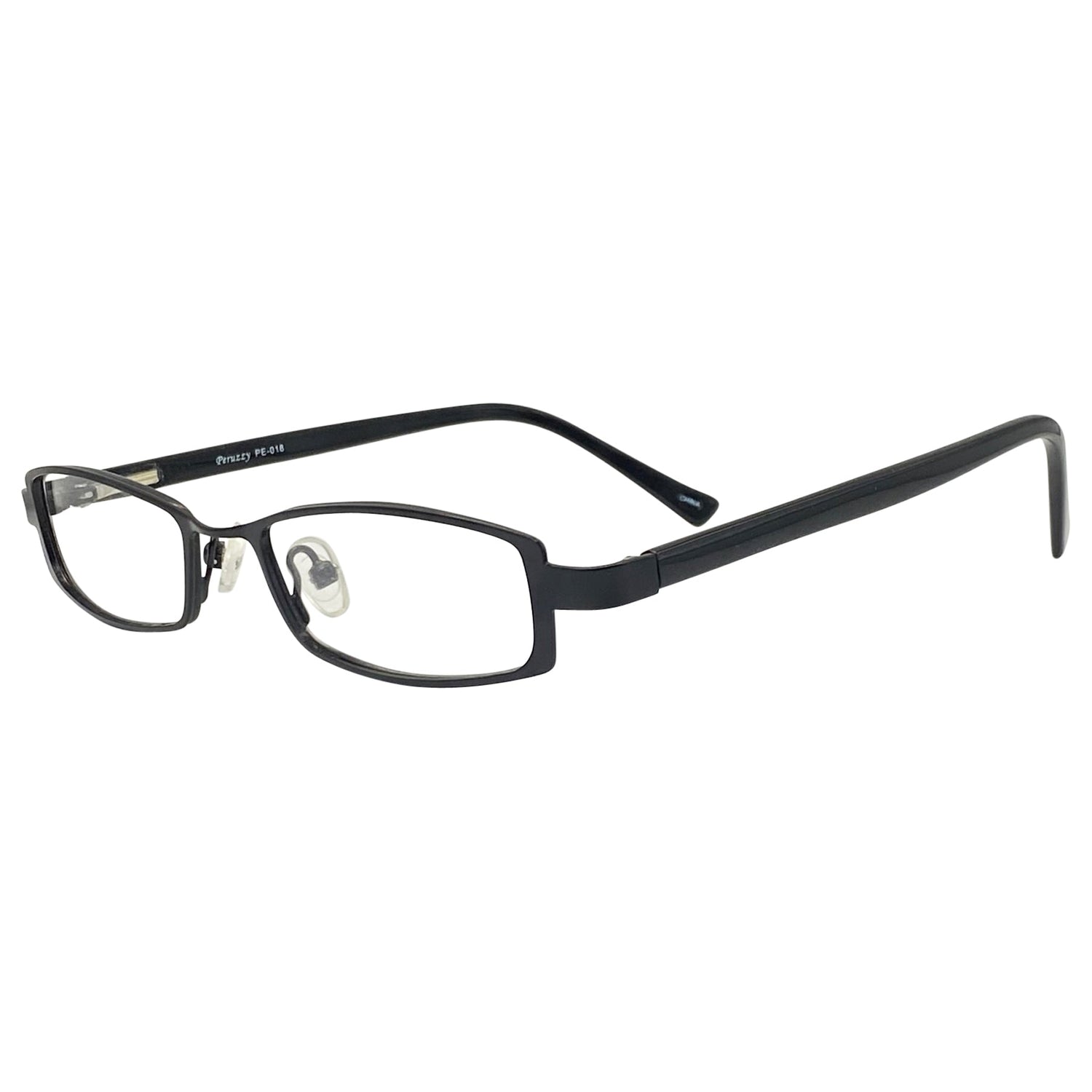 PERSISTENCE Clear Bayonetta-Style 90s GlassesBlack-Giant Vintage Eyewear