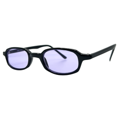 PILLS Black/Purple Square Sunglasses-Giant Vintage Eyewear