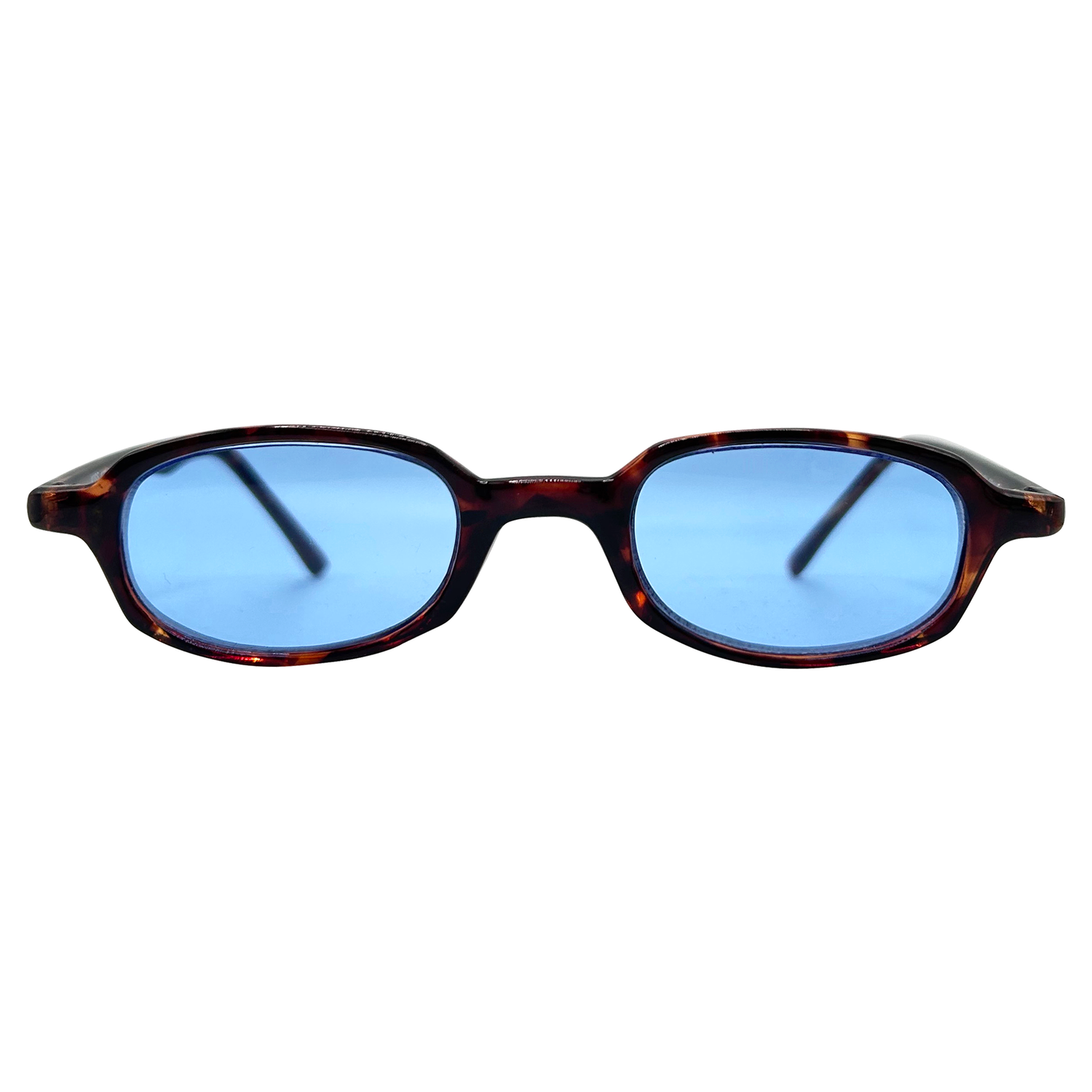 PILLS Demi/Blue Square Sunglasses-Giant Vintage Eyewear