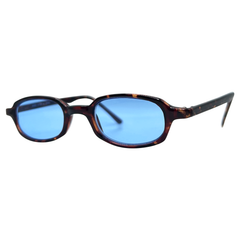 PILLS Demi/Blue Square Sunglasses-Giant Vintage Eyewear
