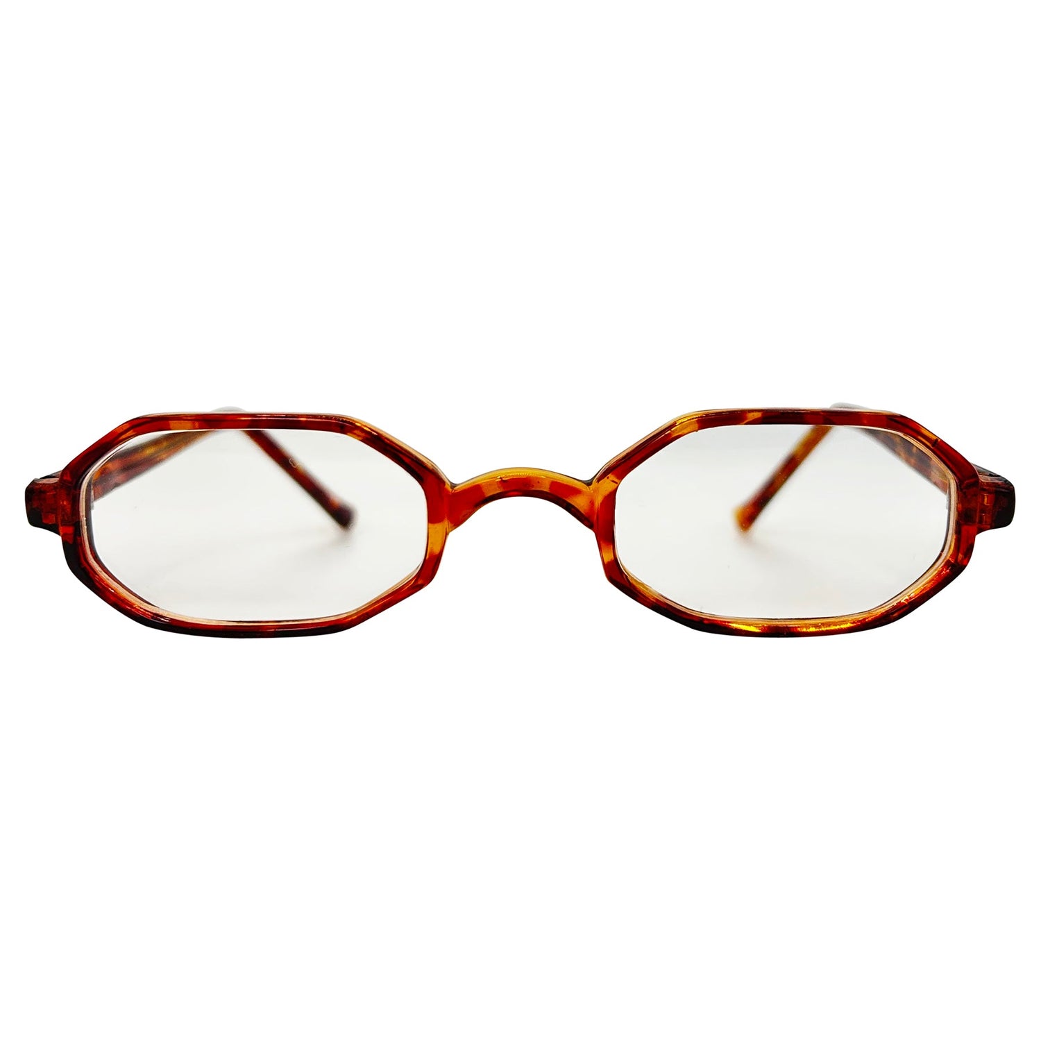 PINE Demi Clear Bayonetta-Style 90s Glasses-Giant Vintage Eyewear