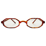 PINE Demi Clear Bayonetta-Style 90s Glasses-Giant Vintage Eyewear