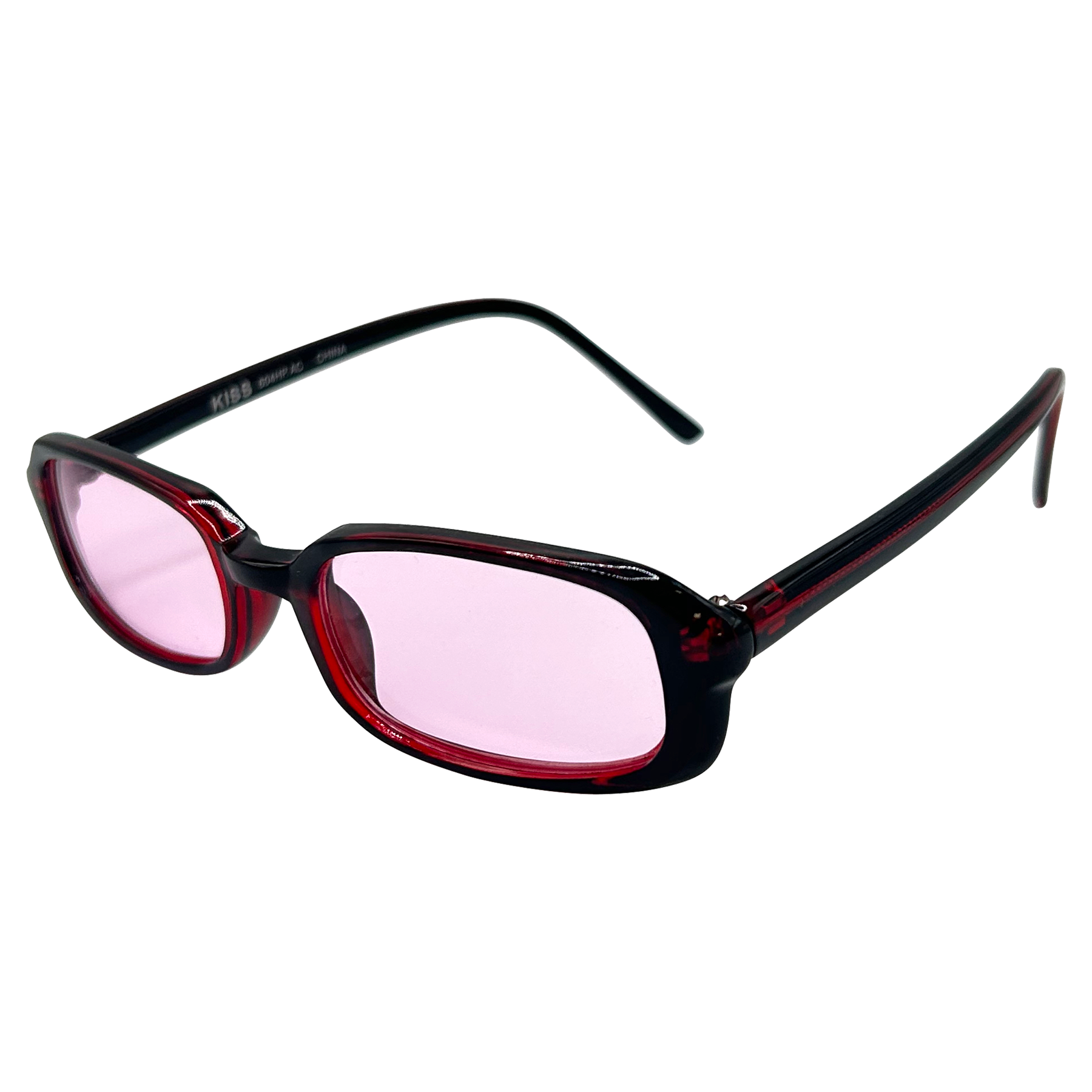 PINES Cherry/Pink Square Sunglasses