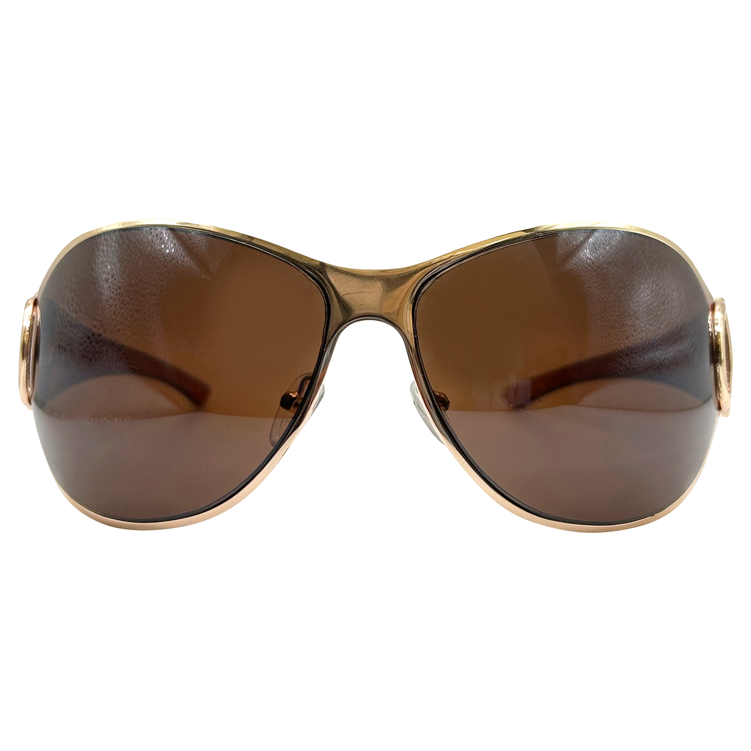 PLASTIC Oversized Y2K Sunglasses-Giant Vintage Eyewear
