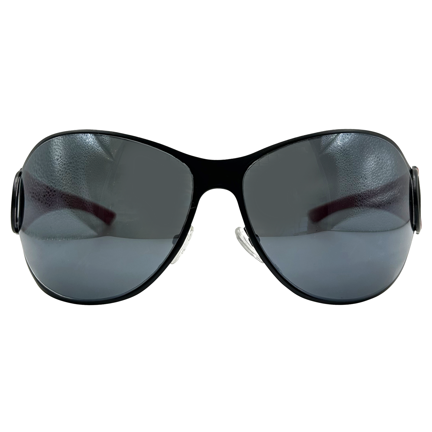 PLASTIC Oversized Y2K Sunglasses-Giant Vintage Eyewear