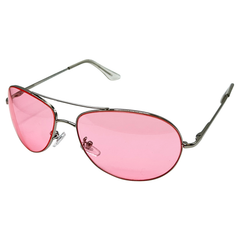 POLLY Aviator SunglassesSilver/Pink-Giant Vintage Eyewear