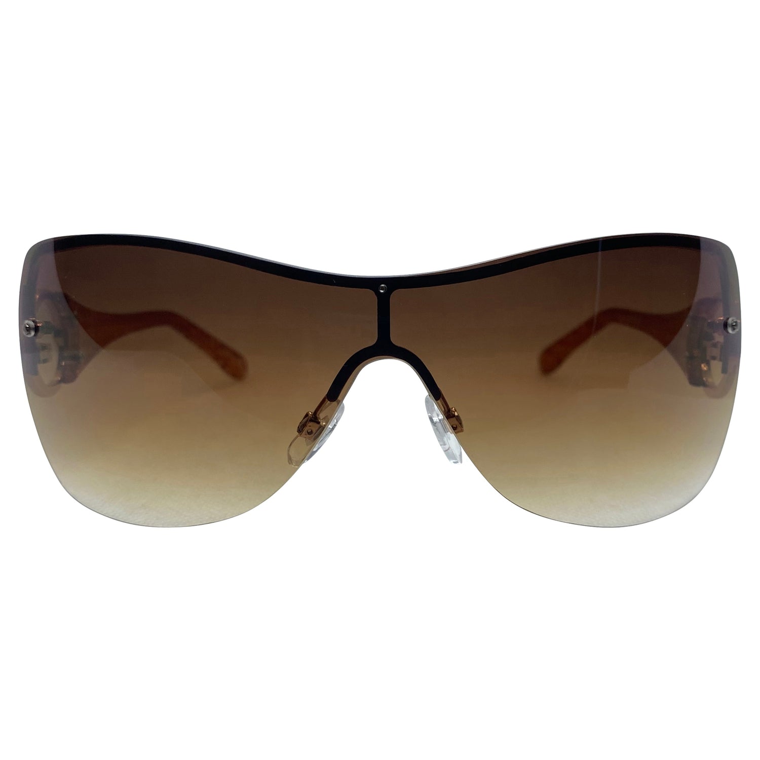 PRIORITY Rimless Shield Sunglasses-Giant Vintage Eyewear