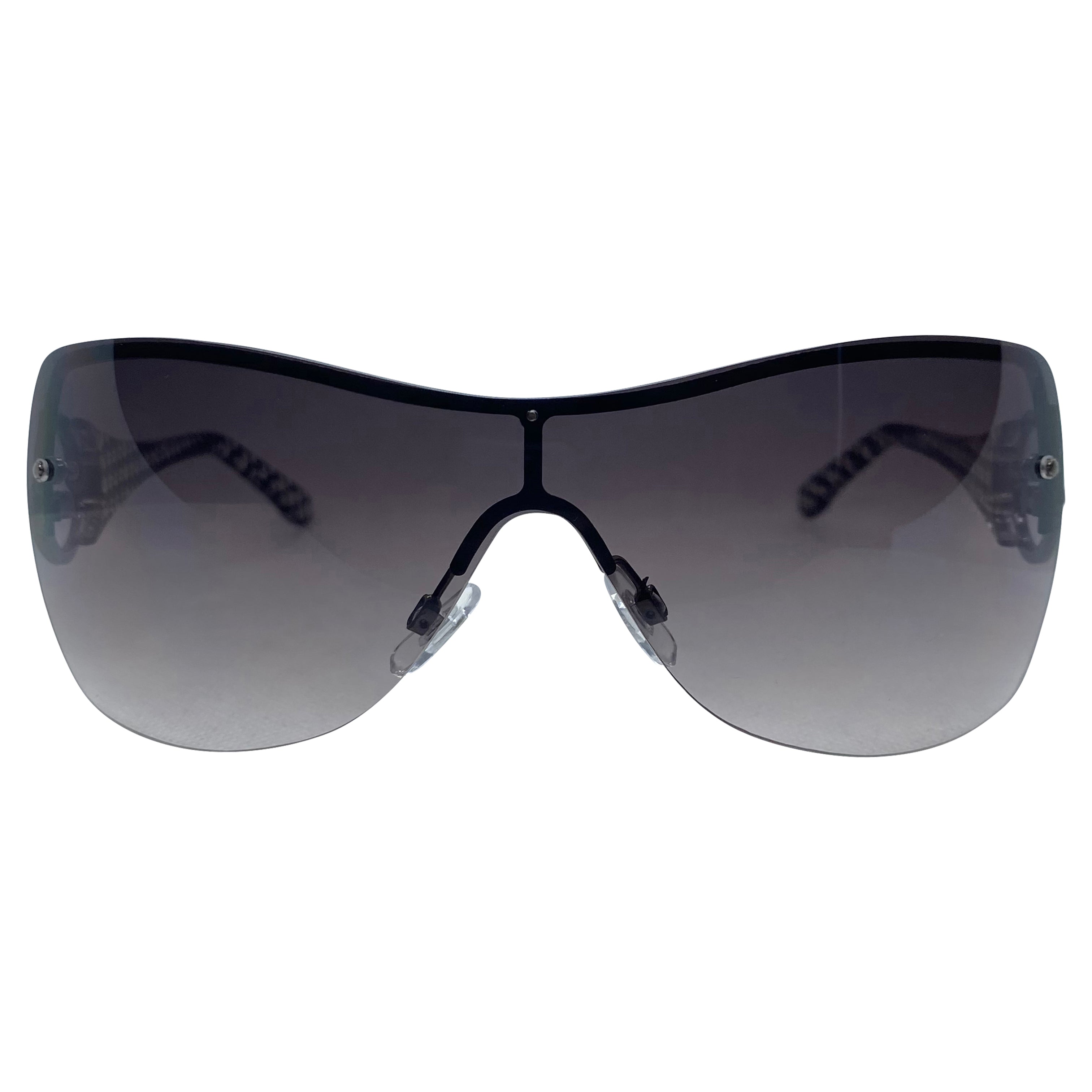 PRIORITY Rimless Shield Sunglasses-Giant Vintage Eyewear