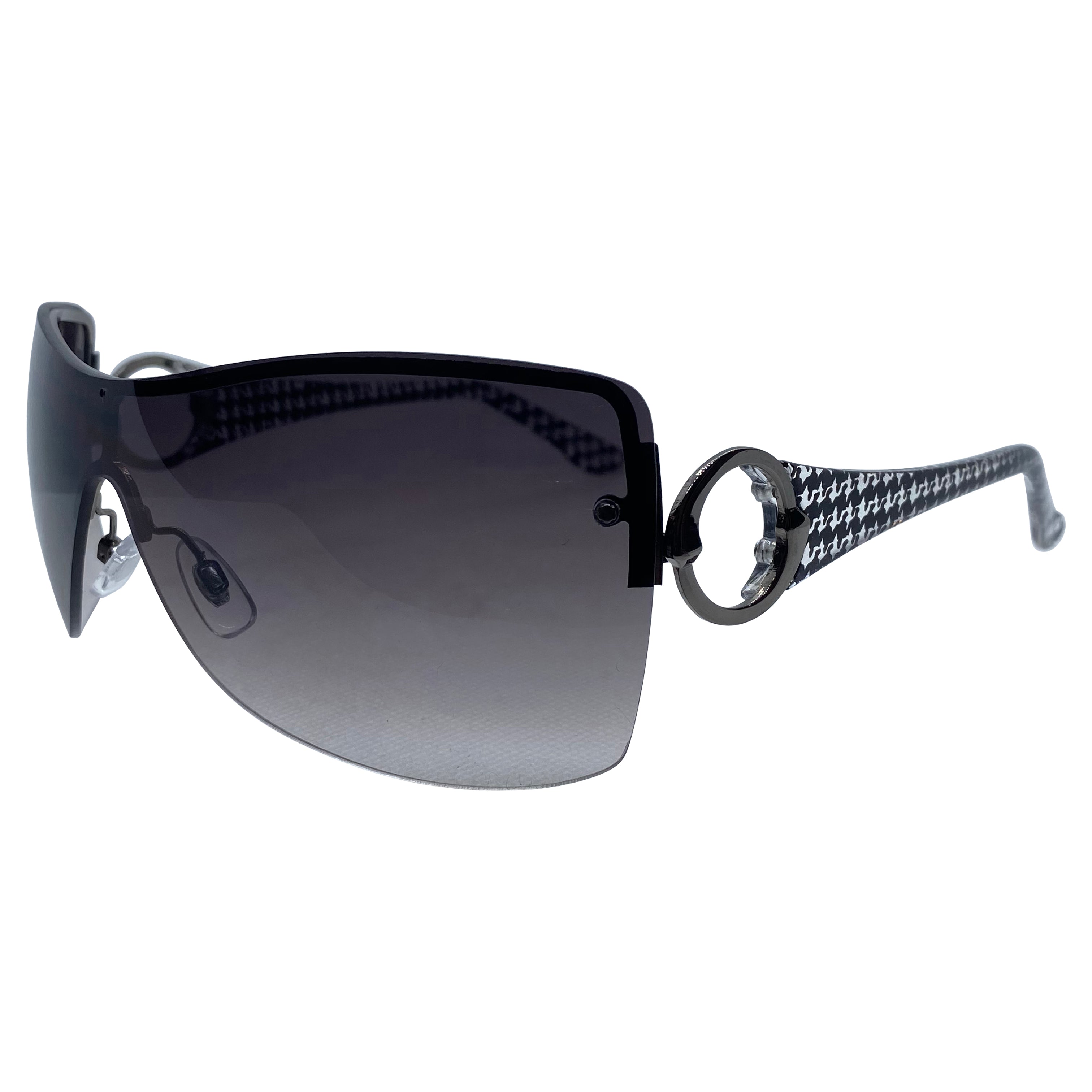 PRIORITY Rimless Shield Sunglasses-Giant Vintage Eyewear