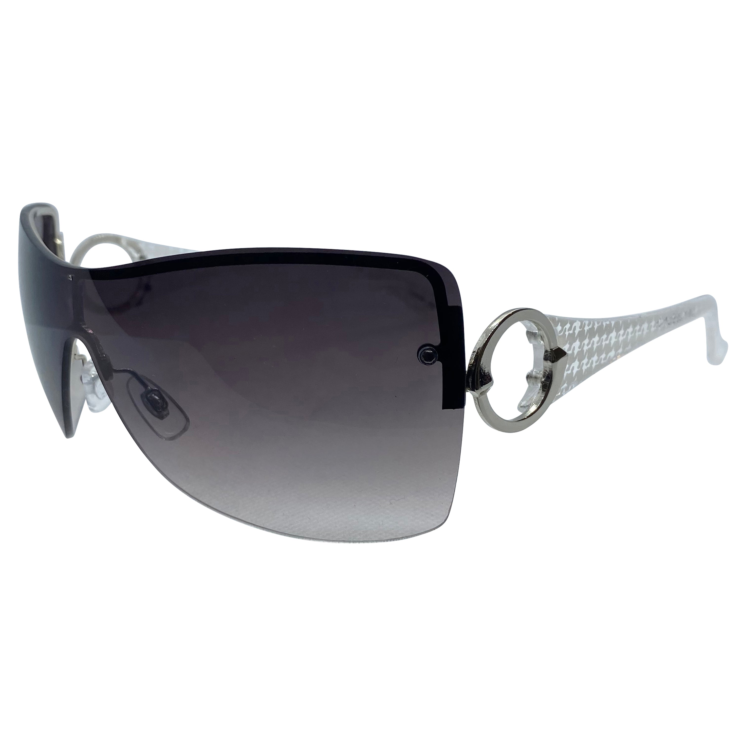 PRIORITY Rimless Shield Sunglasses-Giant Vintage Eyewear