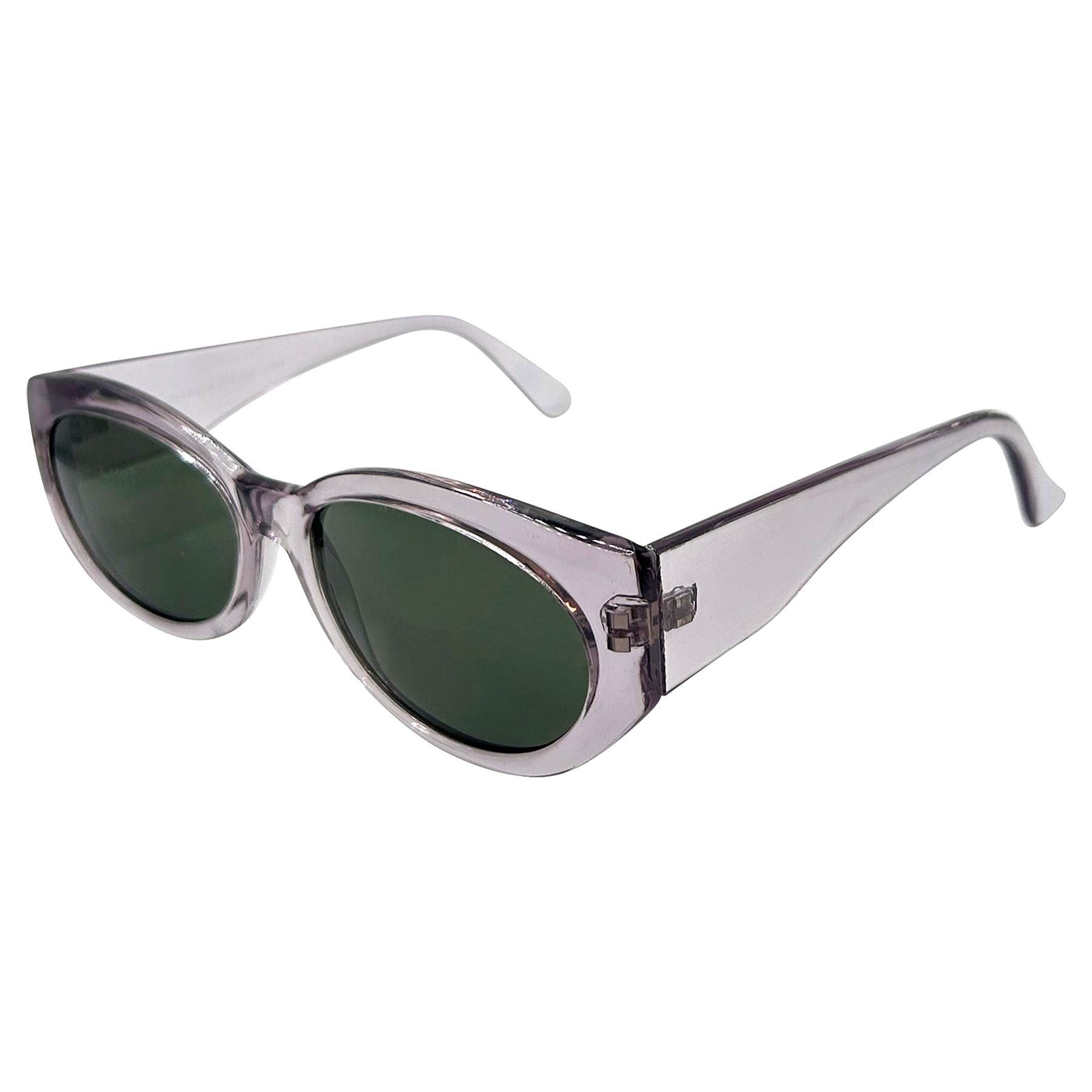 PUFF Smoke Round Mod Cat-Eye Sunglasses