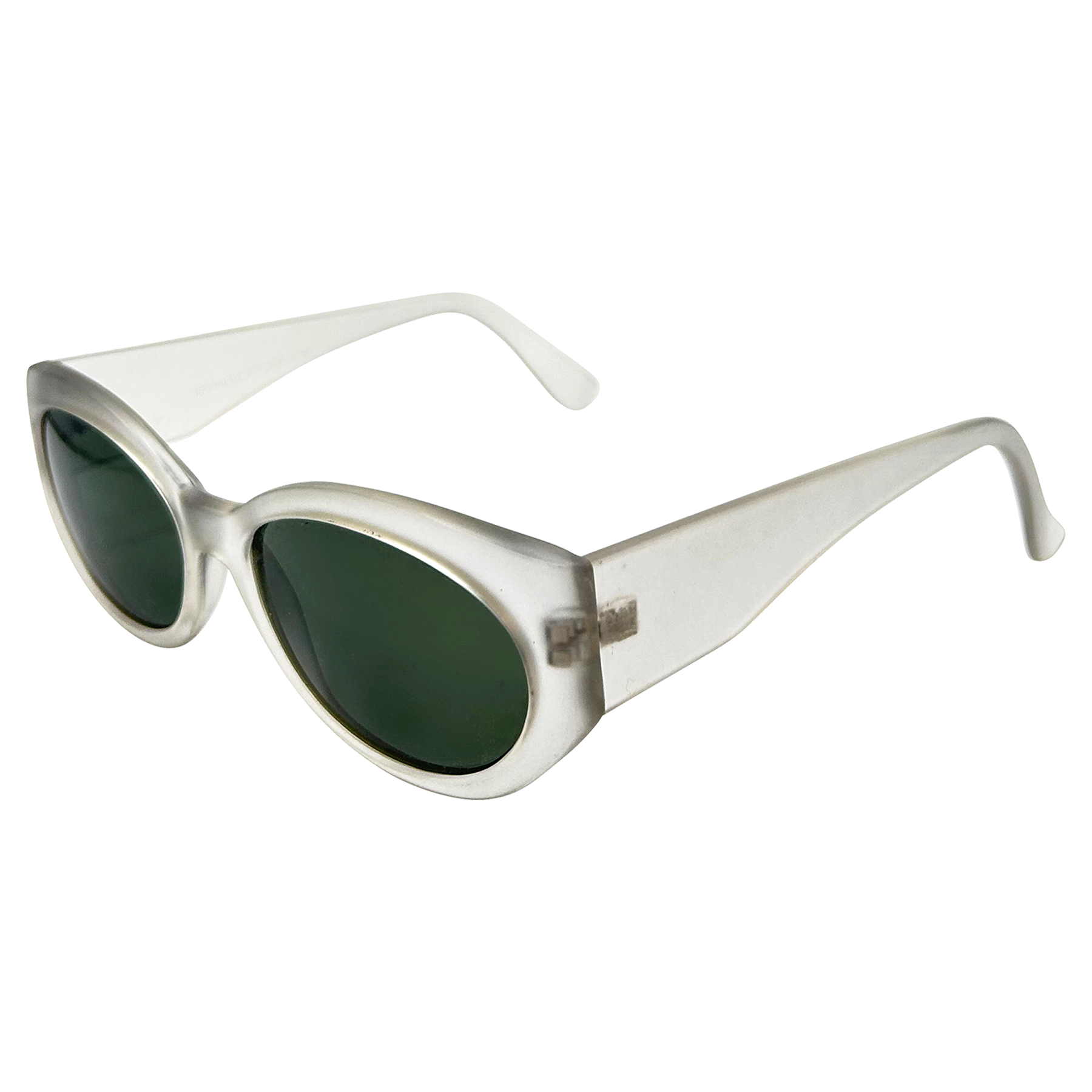 PUFF Frost Round Mod Cat-Eye Sunglasses