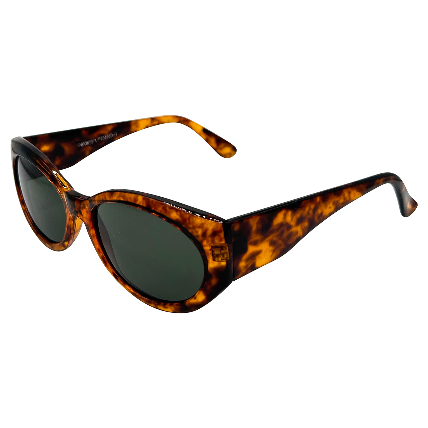 PUFF Demi Round Mod Cat-Eye Sunglasses