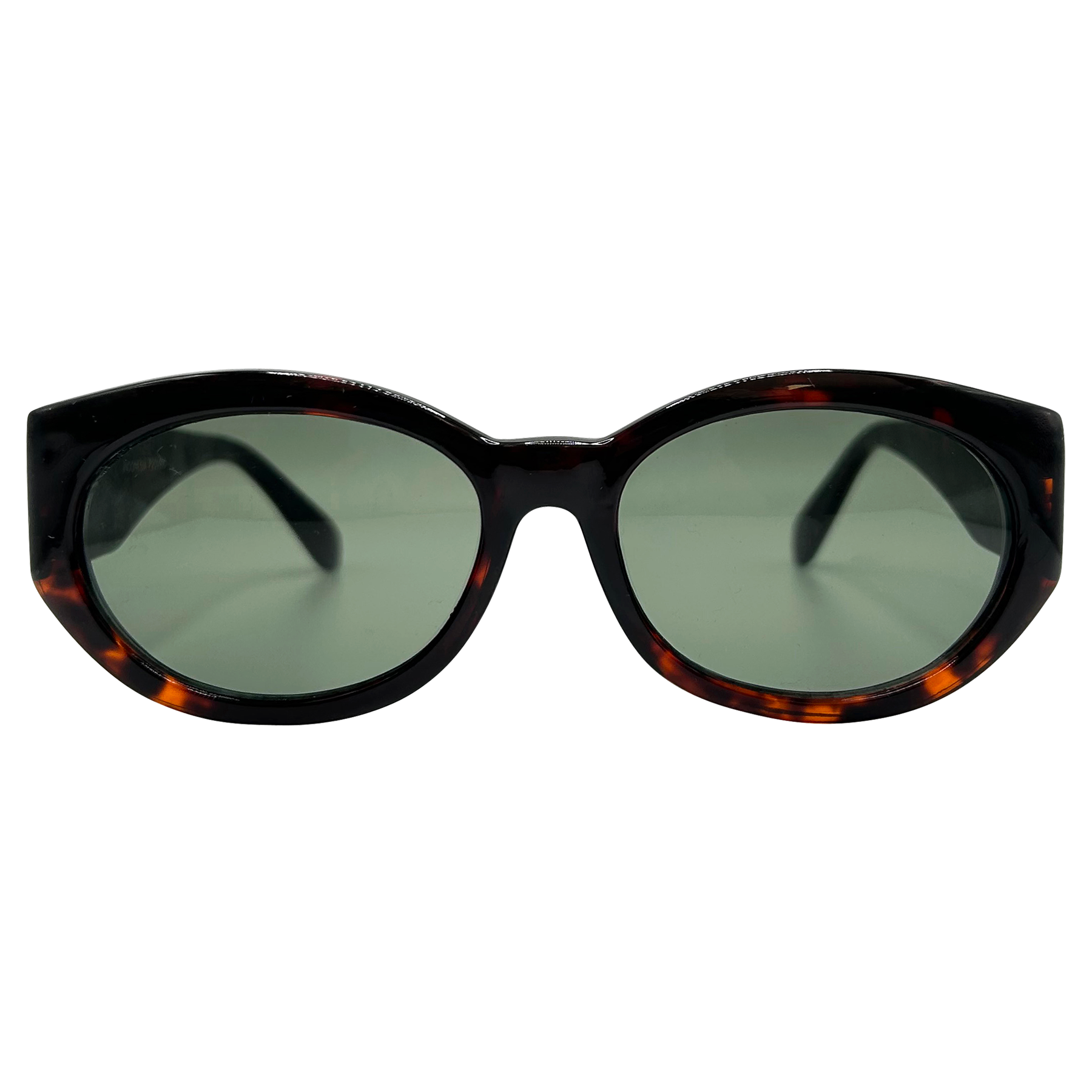 PUFF Tortoise Round Mod Cat-Eye Sunglasses